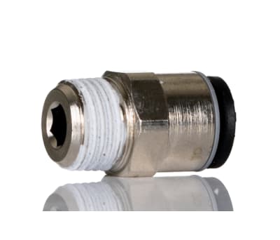 Product image for Male taper straight adaptor,R1/8x6mm