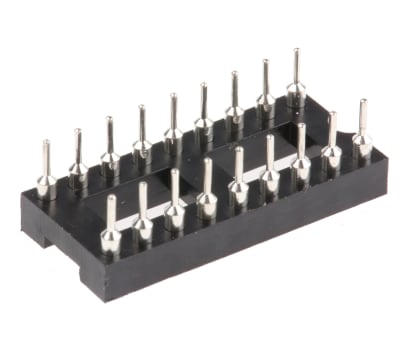 Product image for 18 WAY TURNED PIN DIL SOCKET,0.3IN PITCH