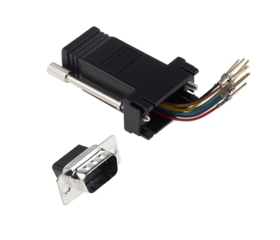 Product image for 8 way RJ45 to 9 way D plug data adaptor