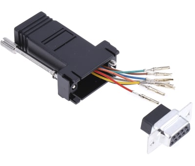 Product image for 8 way RJ45 to 9 way D skt data adaptor