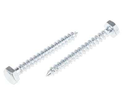 Product image for Zinc plated steel coachscrew,6x50mm
