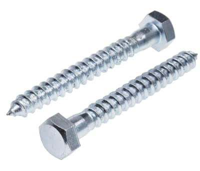 Product image for Zinc plated steel coachscrew,10x80mm