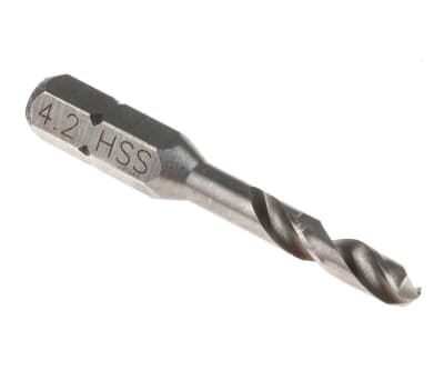 Product image for 1/4in hexagon drive drill,4.2mm dia