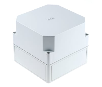 Product image for IP66 BOX WITH GREY LID,182X180X165MM