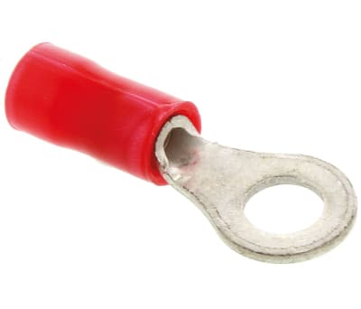 Product image for Ring terminal, PLASTI-GRIP, red, M4