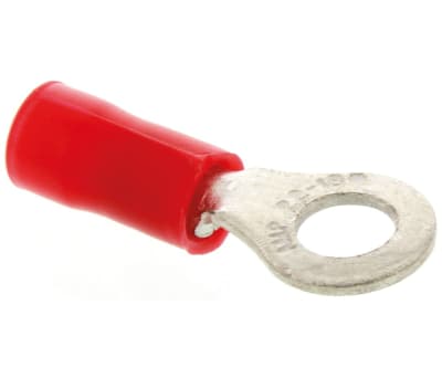 Product image for Ring terminal, PLASTI-GRIP, red, M4