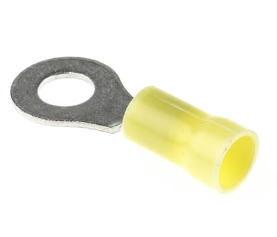 Product image for Ring terminal, PLASTI-GRIP, yellow, M6