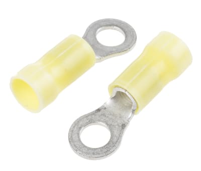 Product image for Ring terminal, PLASTI-GRIP, yellow, M5