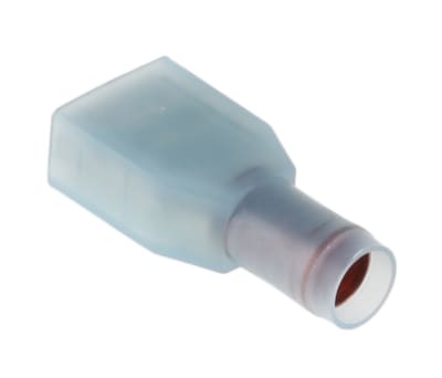 Product image for Blu shrouded receptacle,1-2.6sq.mm wire
