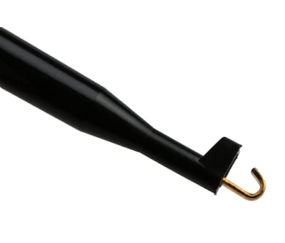 Product image for Hirschmann Test & Measurement Black Hook Clip, 6A Rating, 2mm Tip Size