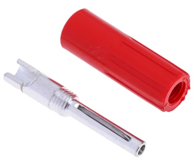 Product image for 4MM PLUG/7MM CABLE RED