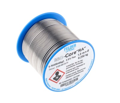 Product image for SOLDER WIRE, RA 1,5 % AG,1,0MM