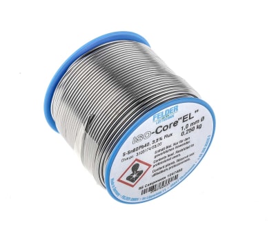 Product image for Felder Lottechnik 1mm Wire Lead solder, +183°C Melting Point