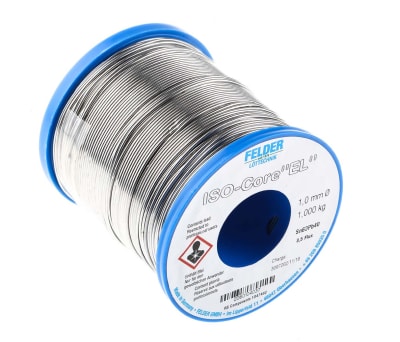 Product image for SOLDER WIRE, EL 1,0MM, 1KG