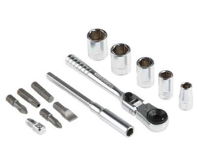 Product image for 1/4' BITS AND SOCKETS SET R.180 23PC