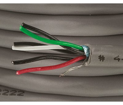 Product image for Grey PVC 3 pair foil shielded cable,30m