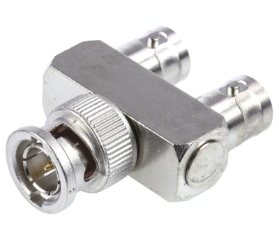 Product image for Tee 75Ω RF Adapter BNC Plug to BNC Socket 4GHz