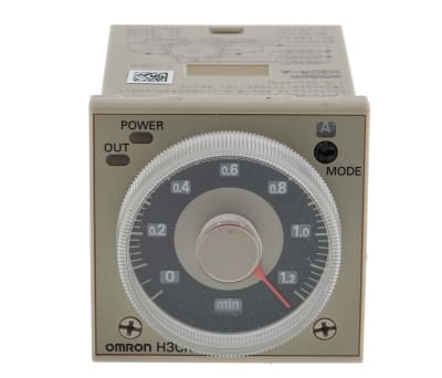 Product image for DPDT 6functiontimer,0.05sec-300hr 24-28V