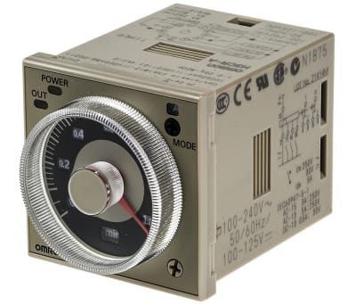 Product image for DPDT 6 function timer,0.05sec-300hr