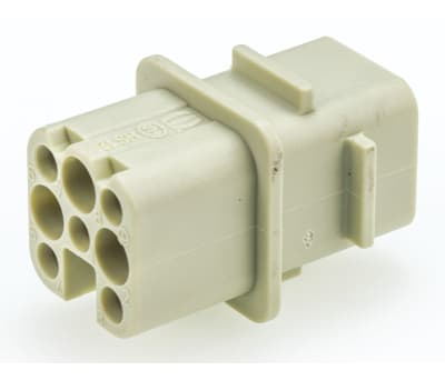 Product image for Han(R) D 7P+E socket insert, 250Vac