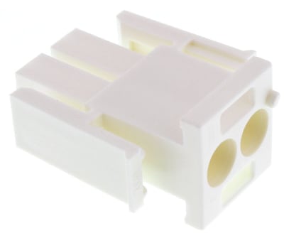 Product image for 2 way white plug housing