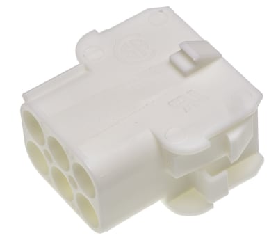 Product image for 6 way white receptacle housing