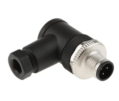 Product image for 4 way IP67 M12 re-wireable r/a plug,4A