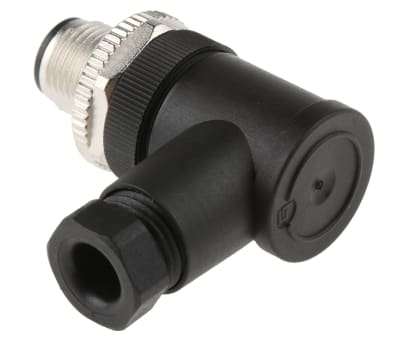 Product image for 4 way IP67 M12 re-wireable r/a plug,4A