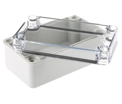 Product image for IP67 box w/transparent lid,140x80x65mm