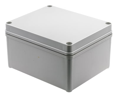 Product image for IP67 box with grey lid,170x140x95mm