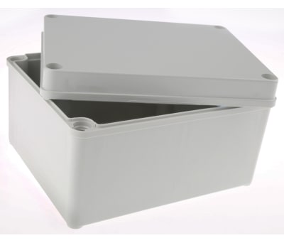 Product image for IP67 box with grey lid,170x140x95mm