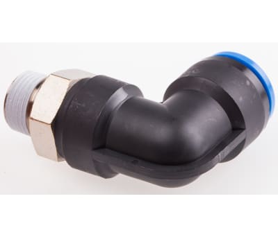 Product image for Push-in Elbow Fitting, Male R3/8, 16mm