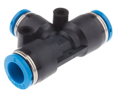 Product image for Push in T Connector, 8mm, 6mm