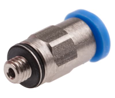Product image for Push-in Fitting, Male M3, 3mm