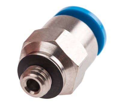 Product image for Push-in Fitting, Male M5, 6mm