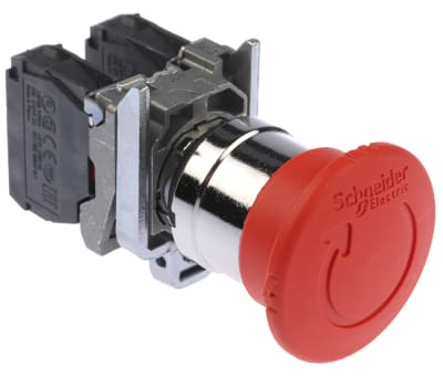 Product image for EMERGENCY STOP RED 40MM TWIST RESET 2NC