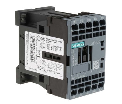 Product image for Siemens Control Relay - 3NO/1NC, 10 A Contact Rating, 24 V dc, 4P
