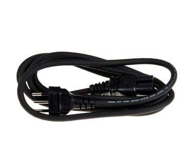 Product image for SEV1011 IEC C15 H05RR-F 1.0mm2 Black 2m