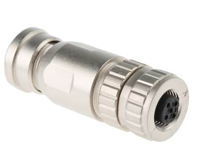 Product image for Harting Screw Connector, 5 Contacts, Cable Mount M12, IP67