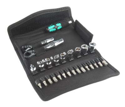 Product image for Wera Driver Bit Set 27 Pieces, Hex, Hex-Plus, Phillips, Pozidriv, Square, Torx