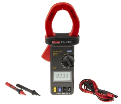 Product image for Clamp Meter, 2500 A dc, 2100 A ac