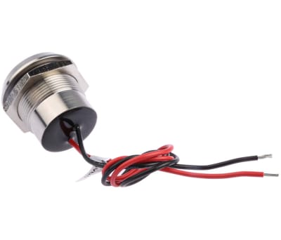 Product image for 22mm 316L stainless steel LED, red 24Vdc