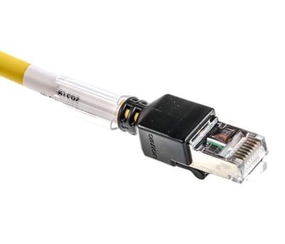 Product image for ETHERNET CABLE CAT 6A RJ45/RJ45 0.3M YEL