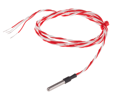 Product image for PRTD Pt100, 4mm x 25mm 1 mtr cable