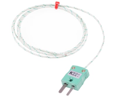 Product image for TYPE K IEC 0.508MM THERMOCOUPLE+PLUG 1M