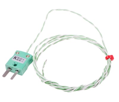 Product image for Type K IEC 7/0.2mm Thermocouple+Plug 1m
