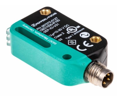 Product image for Pepperl + Fuchs Diffuse Photoelectric Sensor with Block Sensor, 2 mm → 1 m Detection Range