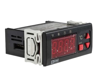 Product image for RS PRO On/Off Temperature Controller, 77 x 35mm, NTC Input, 24 V ac/dc Supply