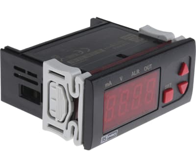 Product image for RS PRO Temperature Indicator, 77 x 35mm, Current, Voltage Input, 24 V ac Supply