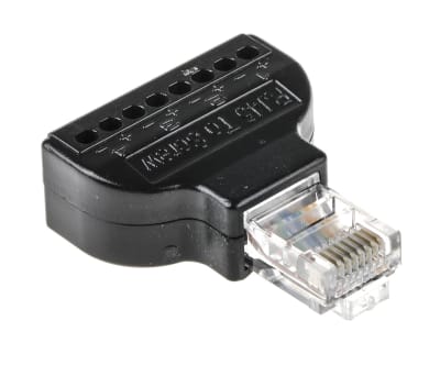 Product image for RJ45 PLUG TO TERMINAL BLOCK ADAPTER